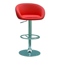 Tabouret de bar moderne en cuir de haute qualité personnalisé, chaise d'îlot de cuisine, chaise de bar réglable en hauteur