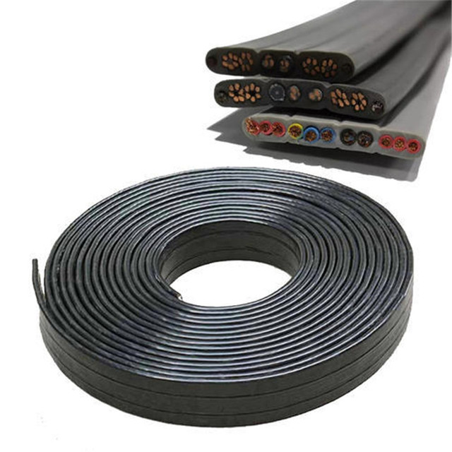 18*0.75 Mm2 PVC Insulated PVC Jacket Elevator Cable Flat Travelling Cable Lifter Cable