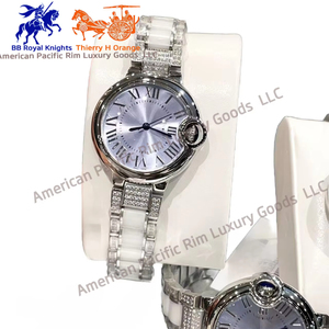 Reloj de Lujo para Mujer, Elegante Reloj de Pulsera de Cuarzo con Diamantes en Oro Rosa, Reloj de Cerámica Resistente al Agua, Regalo - Product Image 2