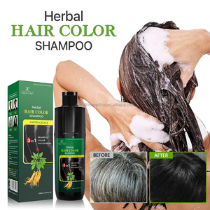 Shampooing de coloration à base de plantes au ginseng naturel sans coloration du cuir chevelu lisse et facile à utiliser pour l'application de teinture à la maison - Product Image 6