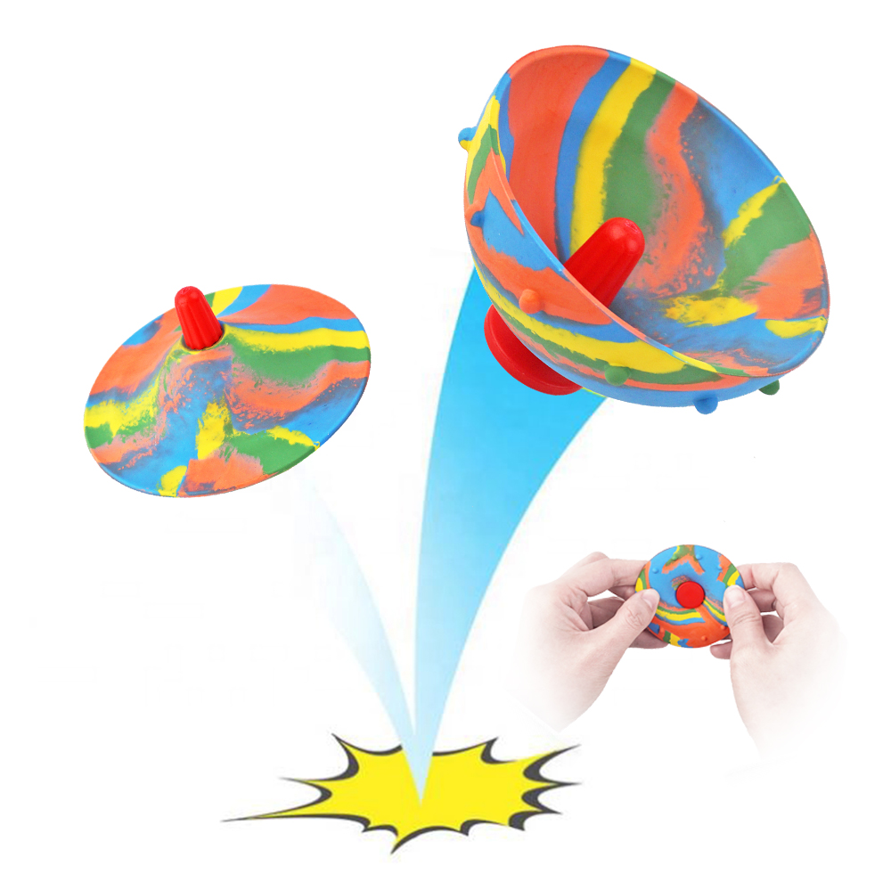 Антистрессовые Эластичные Игрушки, камуфляжная чаша для прыжков в стиле хип-хоп, креативные уличные спортивные спиннинговые игрушки