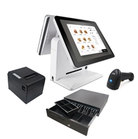 Precio de fábrica, 15 pulgadas, 15,6 pulgadas, pantalla táctil capacitiva, caja registradora, sistema POS todo en uno para tienda minorista