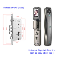 Serrure de porte intelligente application de casier électronique interphone vidéo poignée de porte principale serrure de bouton de jante candado inteligente