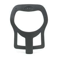 Couverture de dossier en PU chaise de personnel de bureau avec cadre en plastique accessoires de meubles fabriqués composants de pièces de rechange