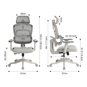 Silla de Oficina Ergonómica para Adolescentes con Certificación BIFMA CE, Reposabrazos Ajustables y Soporte Lumbar Adaptativo para el Hogar, Dormitorio y Estudio - Product Image 2