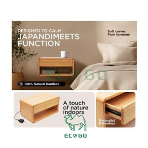 Mesita <span class=keywords><strong>de</strong></span> <span class=keywords><strong>noche</strong></span> <span class=keywords><strong>de</strong></span> bambú duradera flotante con cajón y estación <span class=keywords><strong>de</strong></span> carga inalámbrica Mesita <span class=keywords><strong>de</strong></span> <span class=keywords><strong>noche</strong></span> <span class=keywords><strong>de</strong></span> bambú Moso montada en la <span class=keywords><strong>pared</strong></span> - Product Image 6