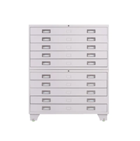 Armoire de classement en acier à 5 tiroirs verrouillable pour plans et dessins A0 A1, armoire de rangement pour plans architecturaux, armoire de classement en métal