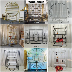 Exhibidor de Metal LEDA para Copas de Champán Prosecco, Soporte de Pared para Exhibición de Copas de Champán para Bodas - Product Image 5