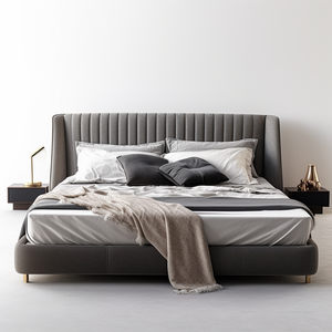 2026 Tùy Chỉnh Tufted Nền Tảng Giường Thiết Kế Mềm Mại Với Vải Nhung Đôi Lưu Trữ Vua Nữ Hoàng Kích Thước Giường - Product Image 4