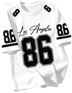 T-shirt à manches courtes pour homme, imprimé 3D numérique, color block, <span class=keywords><strong>California</strong></span> 23, style décontracté chic, coupe classique, streetwear hip-hop, 150g polyester - Product Image 1