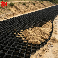 Георешетка из HDPE для стабилизации грунта и укрепления основания гравийных покрытий контейнерных площадок