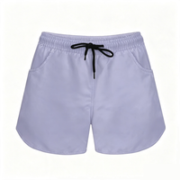 Traje de Baño para Niñas con Estampado Moderno y Colorido, Shorts de Baño Infantiles con Cordón Ajustable y Forro de Malla