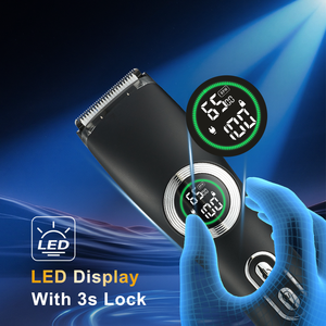 多用途二合一电动毛发修剪器剃须刀，带充电底座，可水洗，平刀片剃须刀，适合男士身体美容护理 - Product Image 3