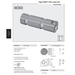VEIDT Sensor de pesaje tipo puente de doble viga de cizallamiento DBST-HK-30t, 70t, 100t para transmisiones American Transcell, DBST-HK VEIDT - Product Image 2