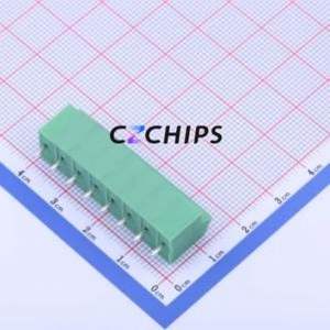 KF250NH-5.0-8P Spring Terminal Block Through hole Component (THT),P=5mm Connector 1x8P 5mm Green 8P - Product Image 2