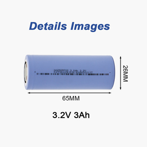 Batterie lithium-ion cylindrique LiFePO4 3.2V 3000mAh 26650PFS2 15C 9.6Wh CBAK 3000 cycles -40-70 92g, directement de l'usine - Product Image 2