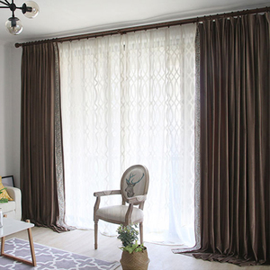 <span class=keywords><strong>Tissu</strong></span> de <span class=keywords><strong>rideau</strong></span> de brocart de textile à la maison brodé par voilage - Product Image 6
