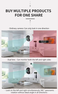 Mini cámara de seguridad para interiores de 4Mp, lente Dual Ip, Wifi, Pan Tilt, detección de IA, visión nocturna colorida, CCTV, Monitor de bebé, NVR ICSEE - Product Image 4