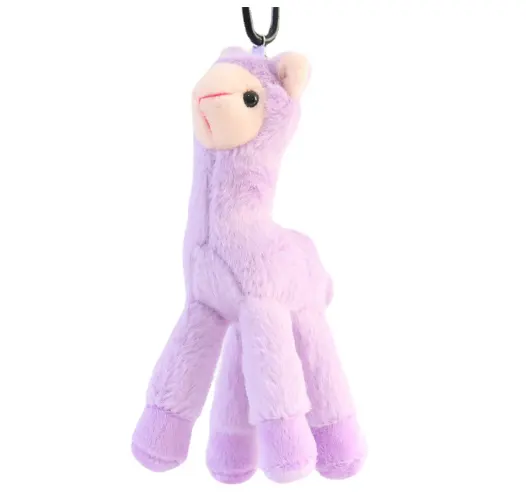 2024 free sample plush alpaca doll toys keychain toys custom stuffed animal alpaca toy cute soft plush alpaca keychain