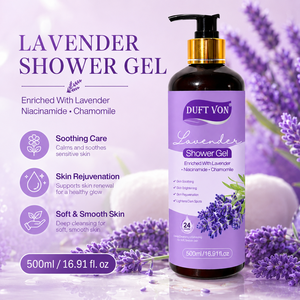 <span class=keywords><strong>Gel</strong></span> <span class=keywords><strong>Douche</strong></span> Personnalisé OEM au Rétinol et Vitamine C avec Papaye, Noix de Coco, Lavande et Niacinamide – Hydratant, Éclaircissant et Nettoyant Doux - Product Image 6