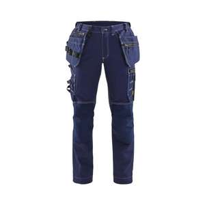 BLAKLADER - 713013708800D23 Pantalón artesano de mujer con azul marino elástico-PANTALÓN DE TRABAJO EAN 7330509857892 - Product Image 1