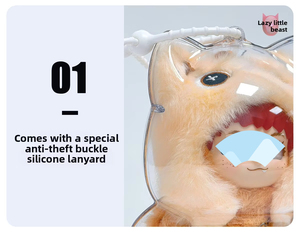 Étui de protection transparent pour la série WAKUKU on a Roll, boîte de présentation de haute qualité pour blind box, pochette transparente en PVC pour charms, vente en gros - Product Image 6