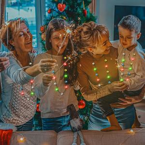 Light up Colar de Natal 13 Bells Natal Jingle Bells Colares para Mulheres Homens 3 Modos <span class=keywords><strong>Christmas</strong></span> Party Favors Presentes - Product Image 6