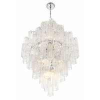Lustre LED moderne en verre cognac, anti-éblouissement et à intensité variable, pour hall d'entrée, grand escalier, intérieur, style américain de luxe