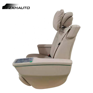 Siège VIP pour conversion MPV/Van/Bus, inclinable, nouveau siège <span class=keywords><strong>en</strong></span> <span class=keywords><strong>cuir</strong></span> V-Class beige/<span class=keywords><strong>noir</strong></span> 75 kg - Product Image 2