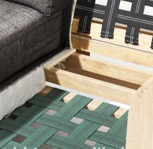 Correa de Goma PP de Primera Calidad para Muebles, ISO 9001, Ancho Personalizable, para Soporte de Sofá Cama - Product Image 1