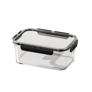 Food Storage <b>Containers</b> Rectangle Airtight Stackable Buckle Lid For Refrigerator Use - Product Image 5