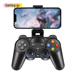 จอยเกมไร้สาย X B50 2.4G แบบ Dual Shock พร้อมที่หนีบโทรศัพท์ สำหรับ P3 PC Android iOS - Product Image 2