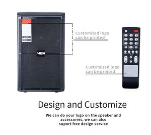 MBA çift 10 inç aktif profesyonel karaoke mavi diş hoparlörler hoparlörler ses sistemi ses kablosuz hoparlör fm radyo ile - Product Image 5