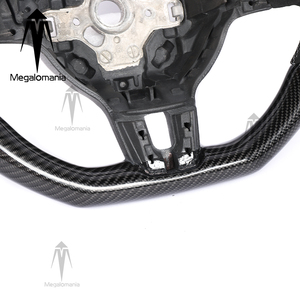 Volante in Fibra di Carbonio per <span class=keywords><strong>Volkswagen</strong></span> Polo MK5 Golf 6 Jetta MK6 R GTI Golf 5 MK7 CC <span class=keywords><strong>Passat</strong></span> Tiguan - Product Image 5