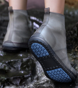 נעלי אוברולים מכסה סיליקון רירית מגפונים נגד החלקה עמיד למים מכסה הרגל עמיד למים מכסה נעליים - Product Image 2