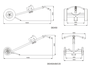 2 바퀴 오일 드럼 핸드 트럭 연료 탱크 카트 독수리 그립 휴대용 드럼 트롤리 클램프 그립 - Product Image 6