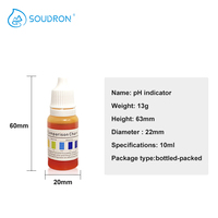 Testeur de pH manuel de qualité supérieure 10 ml avec compte-gouttes liquide, test rapide et précis du pH de l'eau pour la maison, la voiture, l'eau potable en extérieur