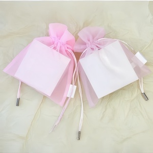 Bolsas Desecantes de Gasa Mate Reciclables Personalizadas, Bolsas de Almacenamiento de Organza, Impresión Serigráfica, Bolsas Transparentes para Empaque de Joyería - Product Image 4