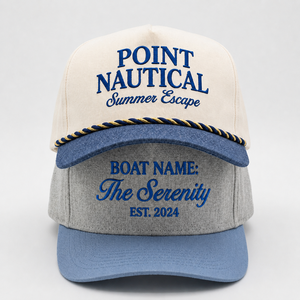 Custom 100% Cotton Embroidery Logo Rope 5 Panel Two Color Two Tone Sport <b>Hats</b> Cap Baseball Cap For Adult - Product Image 1