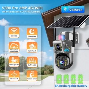 Joareon V380 Pro New năng lượng mặt trời Battery <span class=keywords><strong>Powered</strong></span> an ninh PTZ CCTV Camer 6MP mạng không dây an ninh CCTV 4 gam năng lượng mặt trời máy ảnh - Product Image 3