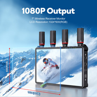 Extenseur HDMI sans fil de haute qualité, transmetteur 400m, transmission d'image sur écran traversant les murs et extenseur HDMI sans fil Tx Rx