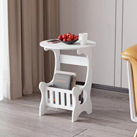Table de chevet moderne minimaliste créative en bois pour petits appartements, chambre à coucher, salon, couleur unie, mobilier de maison