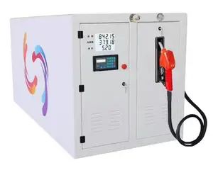1000L 2 hortumlar 1 hortumlar taşınabilir konteyner yakıt mobil dağıtıcı Mini benzin istasyonu benzin yakıt dolum istasyonu