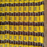 Candado de Viaje Mini de 3 Dígitos con 3 Ruedas, Precio de Fábrica, Venta al Por Mayor, Candado con Código Reajustable para Equipaje y Mochila