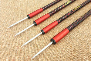 Canne à pêche télescopique de 1.8 à 3.6m, accessoire en fibre de verre, blanc, nouveau design, livraison gratuite - Product Image 4