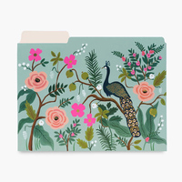 Personalizado Floral verde impreso de papel de las carpetas de archivo titular Oficina documento organizador bolsa
