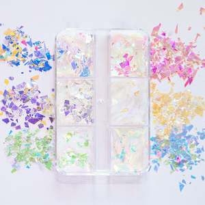 กลิตเตอร์ตกแต่งเล็บรูปหัวใจหลากสี 12 ช่อง พร้อมกลิตเตอร์รูปทรงต่างๆ อุปกรณ์ตกแต่งเล็บ - Product Image 5