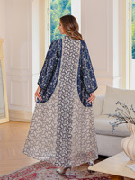 Robe longue Abaya pour femmes de Dubaï, Caftan décontracté à sequins, Jalabiya, Robe arabe pour mariages, fêtes, Aïd, Ramadan, Vestidos Caftan