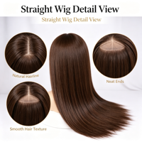 Perruque en cheveux humains brésiliens vierges 100% naturels, Full Lace, HD Lace, Grade 12A, compatible queue de cheval haute, couleur naturelle