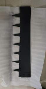 Ornement de bordure en acier Corten Paysage Art Déco-Finition noire et rouillée Dimensions personnalisables - Product Image 6